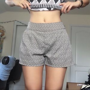 High Waisted Zig Zag Soft Shorts